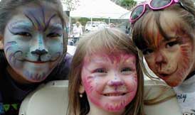 clown, face painter, birthday party, balloons
